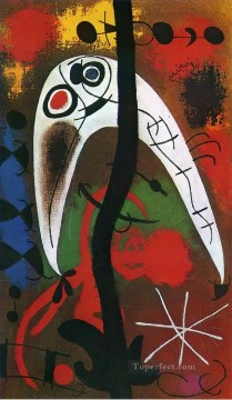 Mujer y pájaro en la noche 4 Joan Miró Pinturas al óleo
